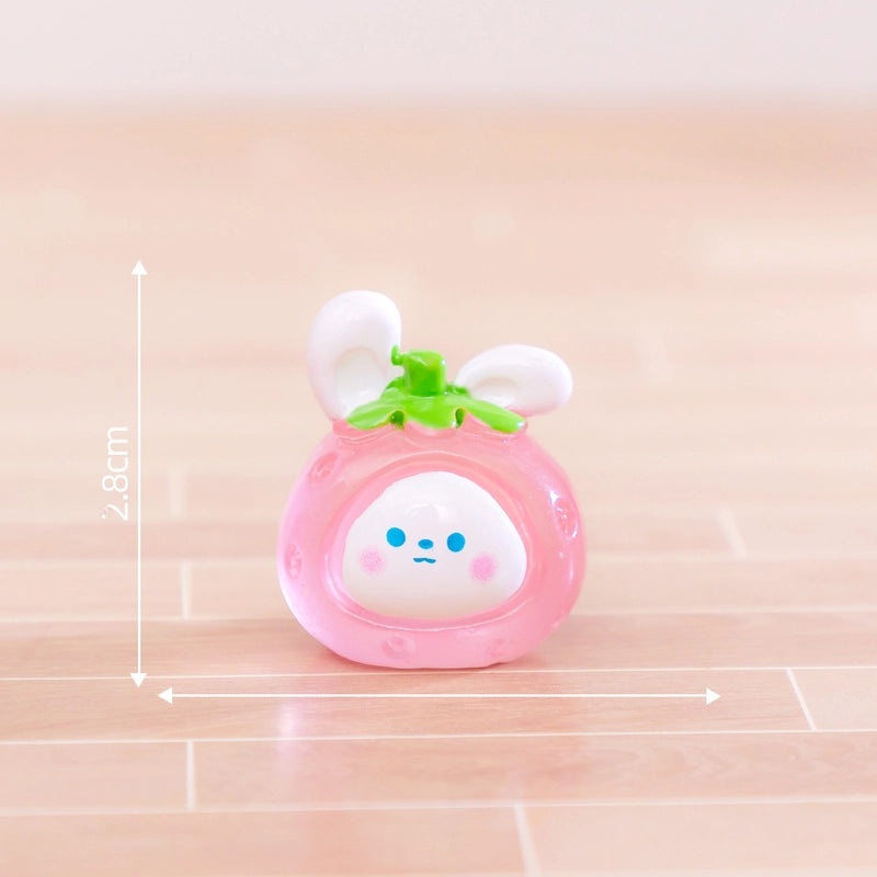 Fluorescent Micro Zodiac Fruit DIY Decorations Cute Small Ornaments for Car and Desktop | Home Decor Accessories