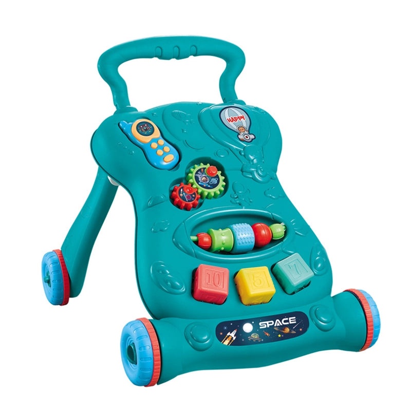 Adjustable Speed Baby Walker Trolley with Music and Anti-flip Design | Baby Strollers & Walkers