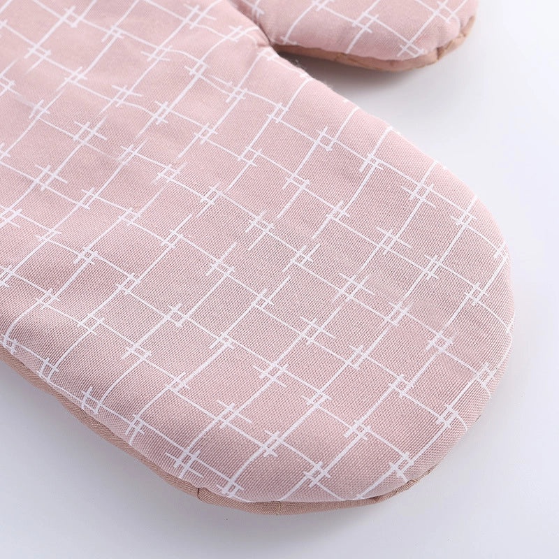 Cotton Plaid Heat Resistant Gloves for Kitchen Use|Kitchen & Dining Accessories