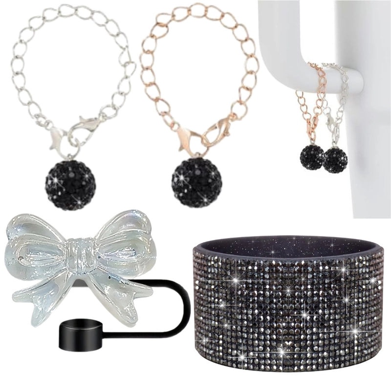 Stylish Bow Knot Plastic Cup Sleeves Set|Drinkware Accessories