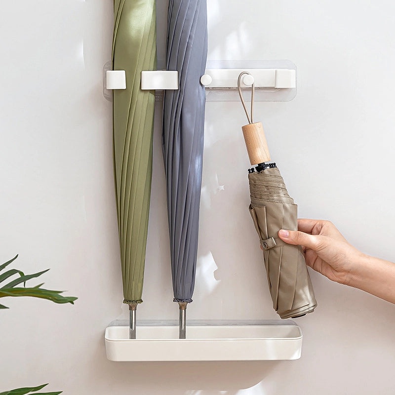 Wall-mounted Umbrella Stand with Drainage Rack for Home Entrance Storage|Home Organization & Storage