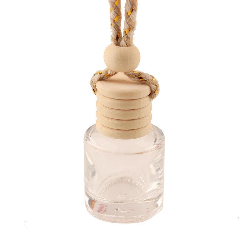 Car Aromatherapy Pendant 8ml Cylindrical Perfume Bottle with Logo | Car Fragrance Accessories