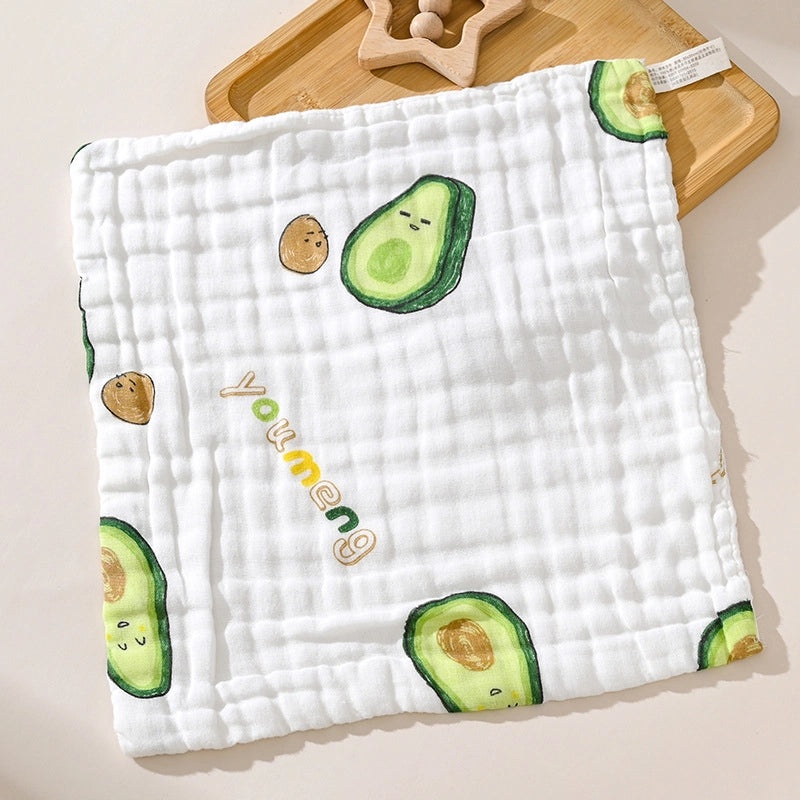 Adorable Cartoon Fruit and Fish Baby Burp Cloths Soft Infant Accessories|Baby Essentials