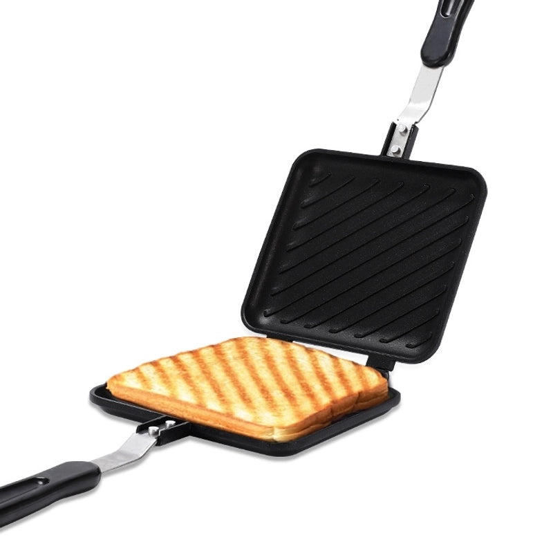 Double-sided Non-stick Sandwich Pan with Grid Pattern | Kitchen Bakeware