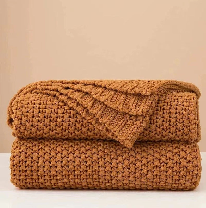 Nordic Tassel Knit Wool Blanket for Office and Sofa | Home & Living Blankets