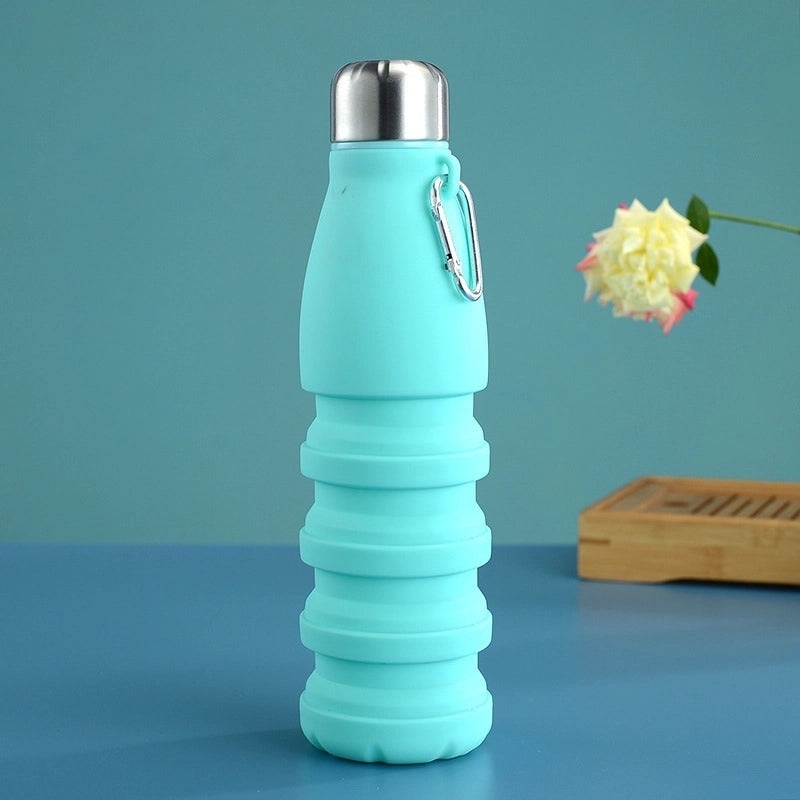 Stylish Solid Color Silicone Water Bottle 1 Piece | Drinkware & Accessories