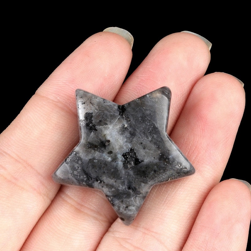 Natural Crystal Agate Star-Shaped Bead Pendant | Jewelry Accessories