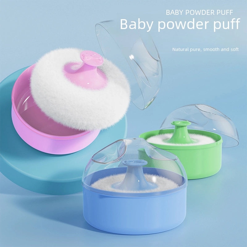 Portable Baby Talcum Powder Box Empty Prickly Heat Powder Container for Newborns and Children|Baby Care Accessories