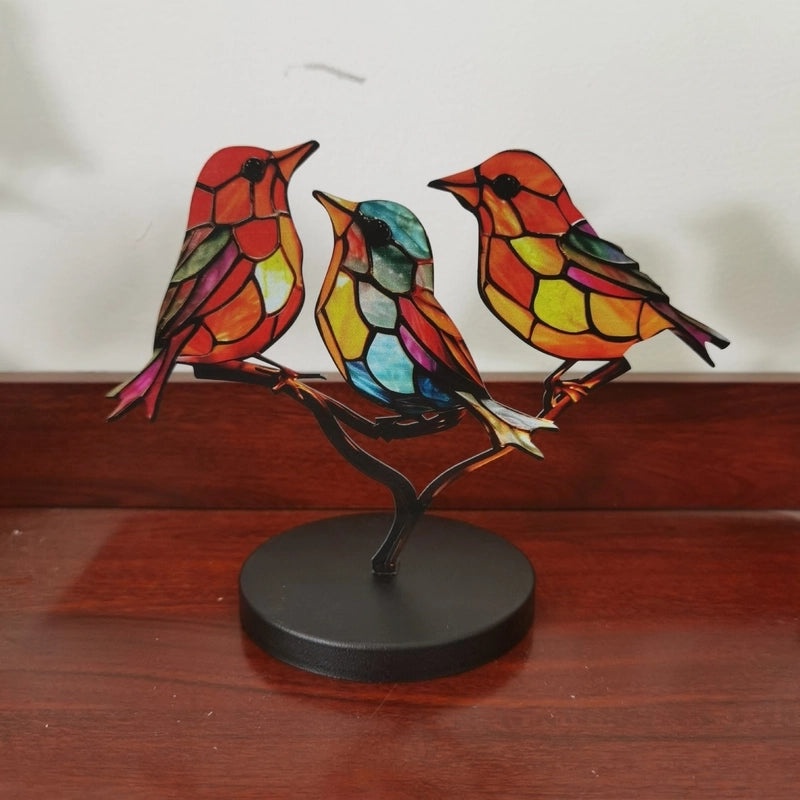 Casual Bird Acrylic Ornament Decorative Artificial Bird Figurine for Home Decor|Home Decor & Accessories