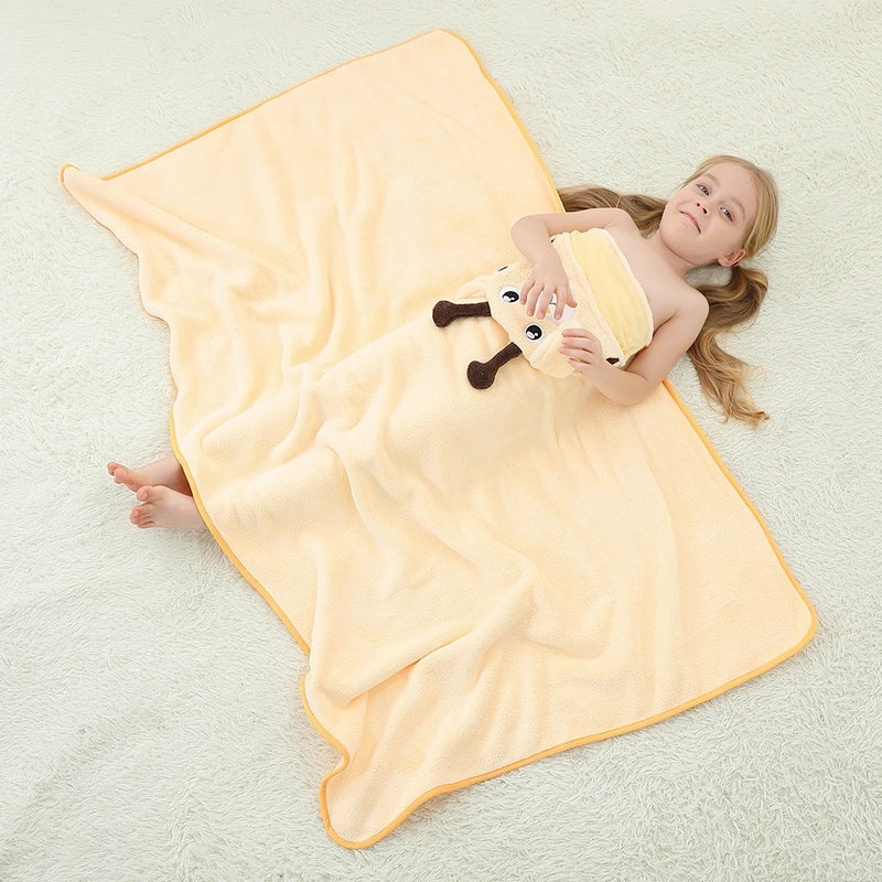 Animal Print Cotton-Polyester Bathrobe Towel for Casual Vacation Use|Bathrobes & Towels