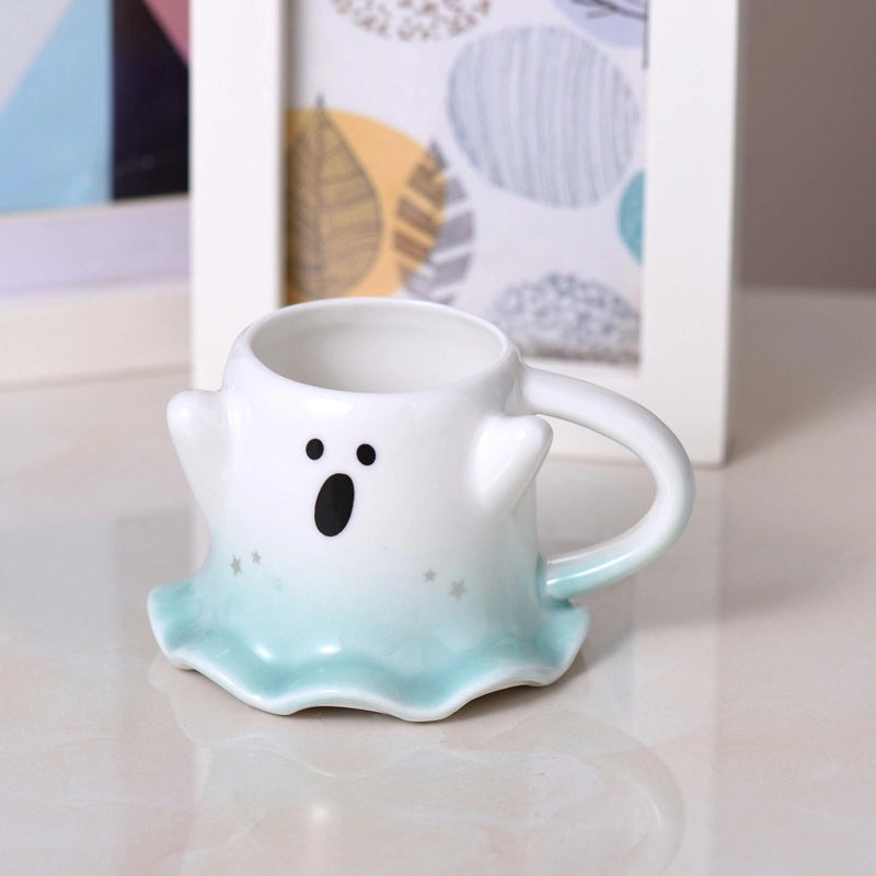 Halloween Cartoon Ceramic Mug Cute Elf Coffee Cup Large Capacity Water Cup for Office Use|Home & Kitchen Cups & Mugs