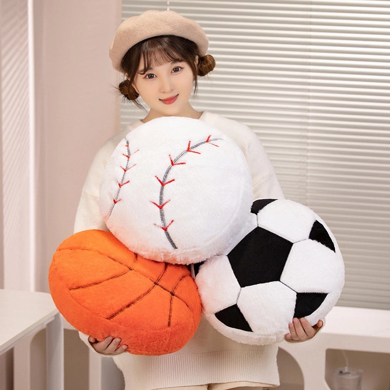Plush Basketball and Football Stuffed Animals with Soft PP Cotton Filling|Stuffed Animals & Plush Toys