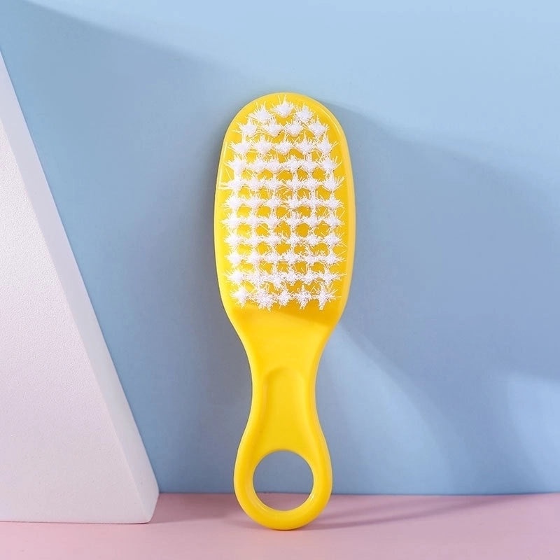 Simple Solid Color Plastic Baby Hair Comb | Baby Care Accessories