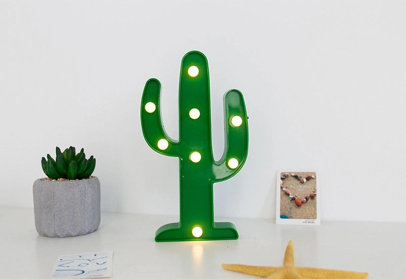 Korean Chic LED Flamingo Cactus Pineapple Cloud Decorative Table Lamp Nightlight | Home Decor Lighting