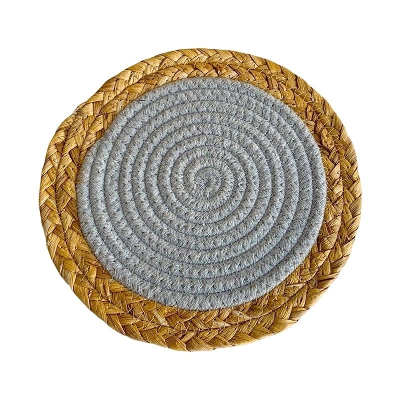 Cotton Rope Placemat in Solid Color for Casual Dining 1 Piece | Home & Kitchen Tableware