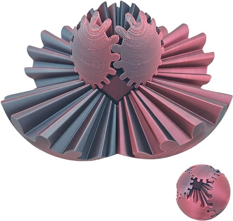 3D Printed Gear Ball Fidget Toy | Stress Relief Toy
