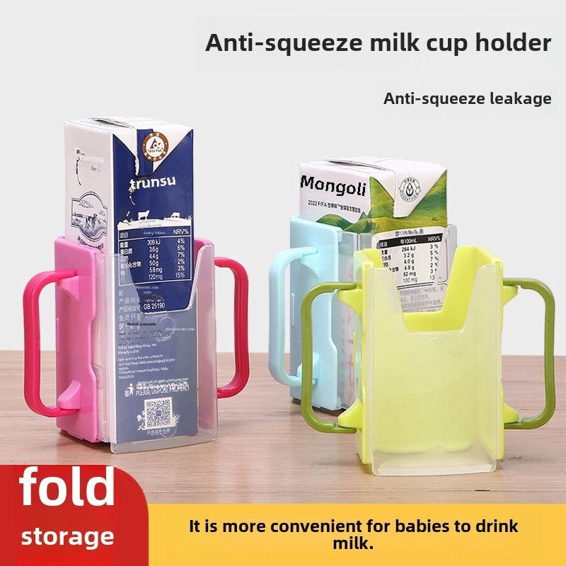 Children's Milk Cup Holder Anti-Spill Anti-Scald Cover for Boxed Drinks | Baby Feeding Accessories