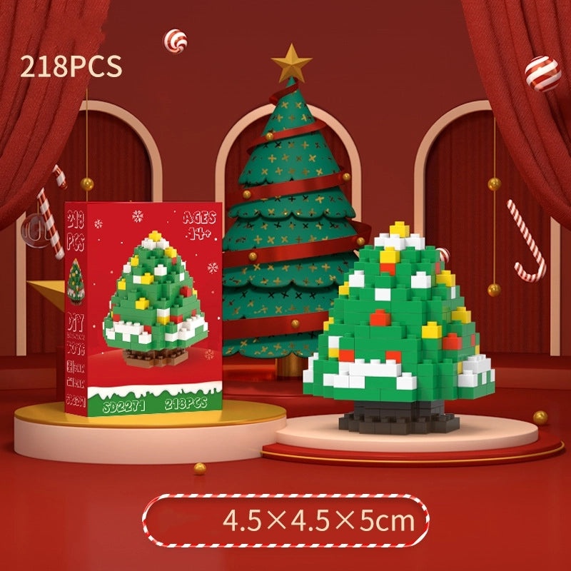 Christmas Mini Diamond Blocks Puzzle Toys Santa Claus & Christmas Tree Building Set|Toys & Games