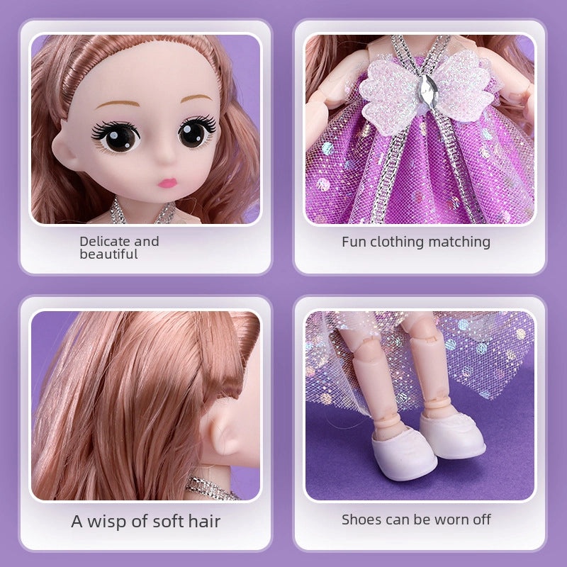 100 Mini 17cm BJD Girl Dolls Princess Toys for Kids Bulk Set|Children's Toys