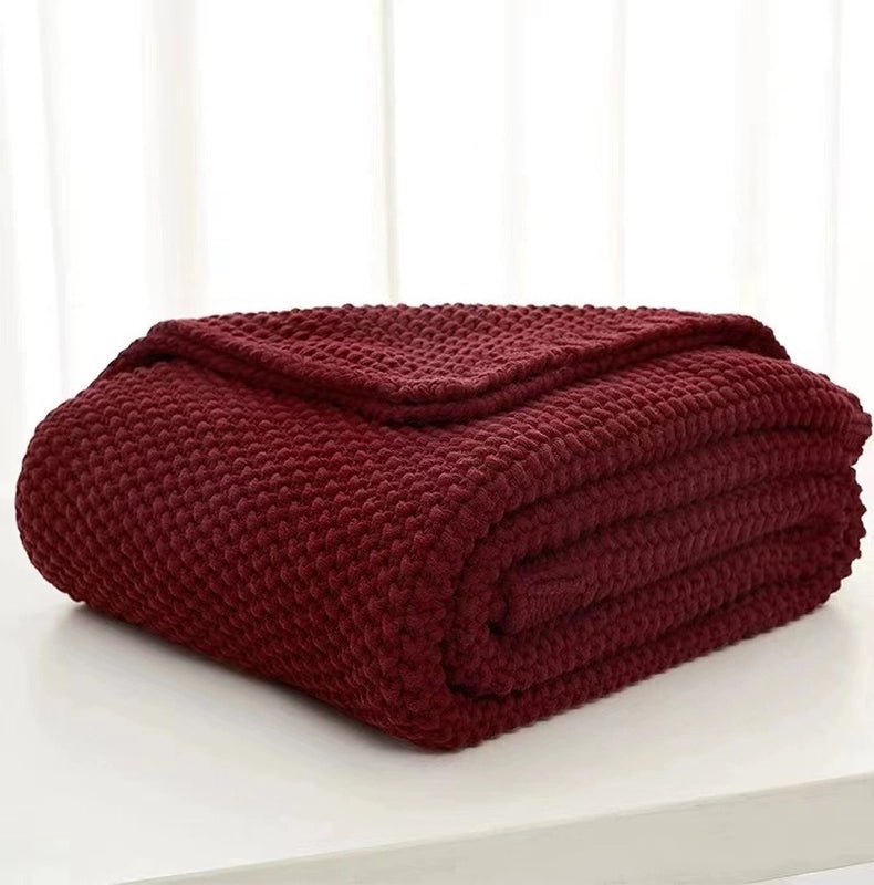 Nordic Tassel Knit Wool Blanket for Office and Sofa | Home & Living Blankets