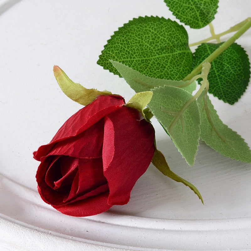 Artificial Rose Single Stem Flannel Flower for Home Wedding Valentine's Day Decoration|Home Decor & Wedding Accessories