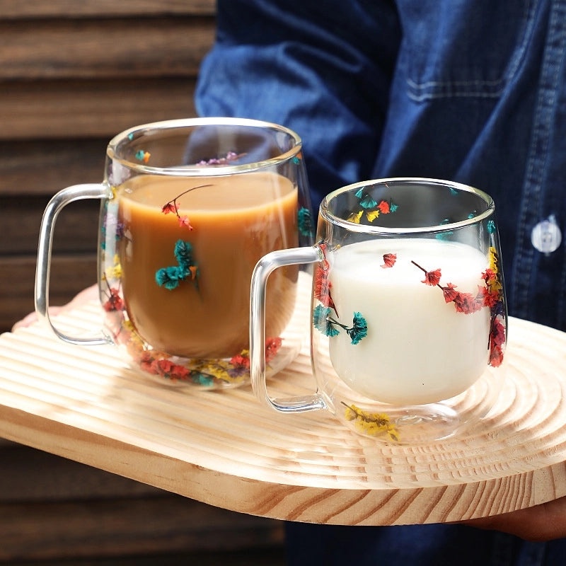 Colorful Borosilicate Glass Water Bottle for Casual Vacation Use 1 Piece | Drinkware & Hydration