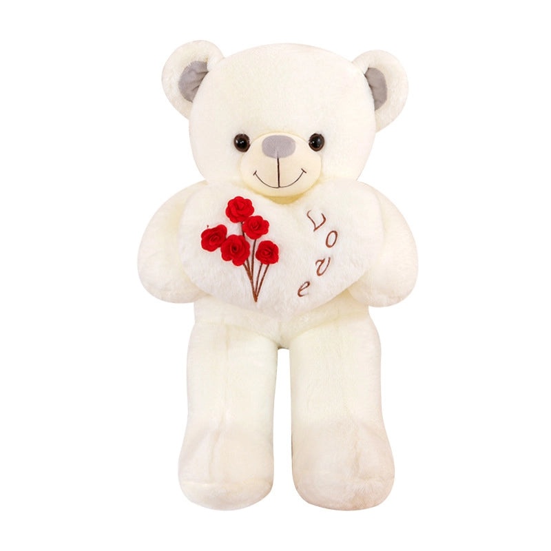 Valentine's Day Plush Bear Stuffed Toy with Soft PP Cotton Filling|Plush Toys & Stuffed Animals