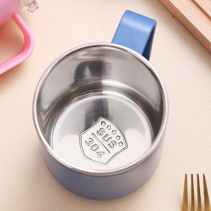 Stainless Steel Leak-proof Water Cup with Lid for Students and Household Use | Drinkware & Tumblers