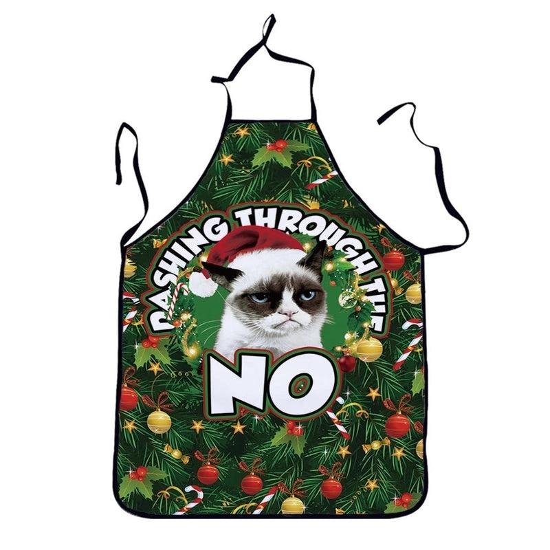 Stylish Cartoon Linen Apron for Kitchen Cooking|Kitchen & Dining