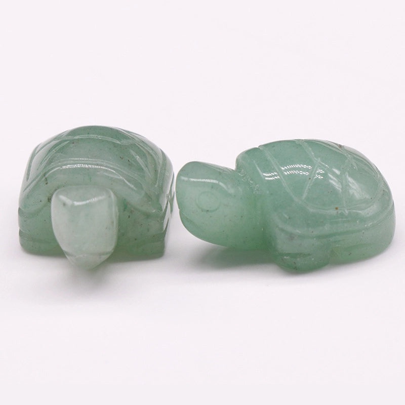 Adorable Tortoise Agate Tiger Eye Opal Decorative Figurines|Home Decor & Collectibles