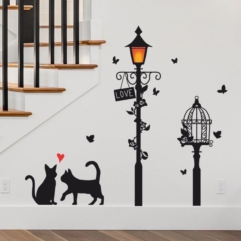 Adorable Cat PVC Wall Decal for Home Decor|Wall Stickers & Decals