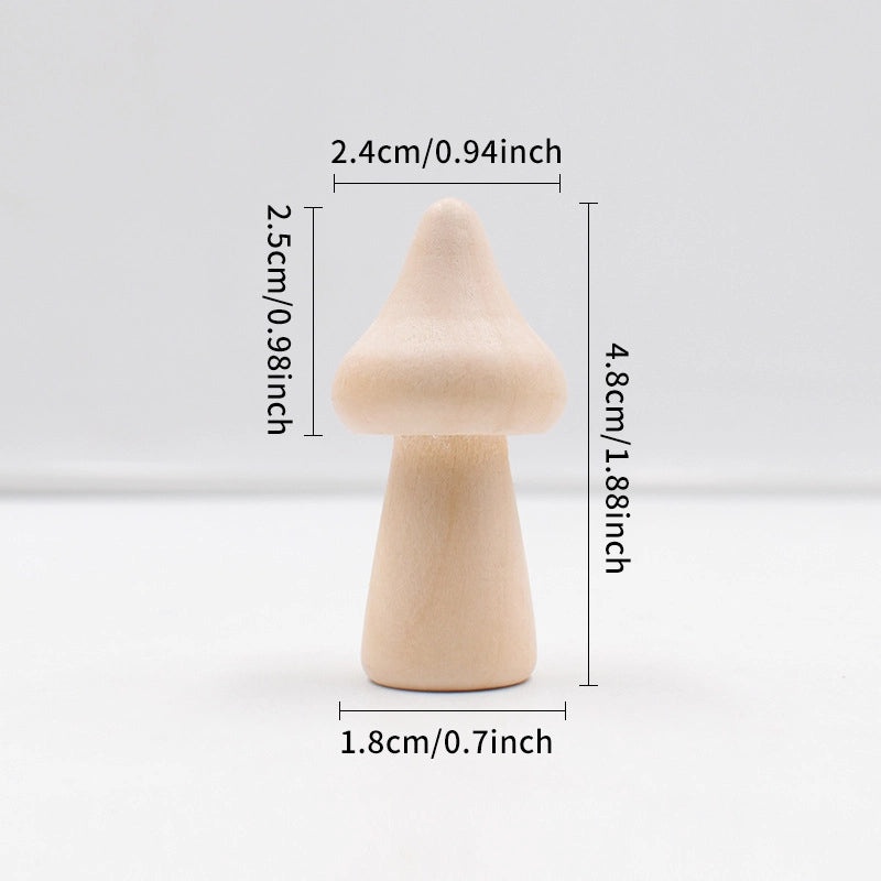 Handcrafted Wooden Mushroom DIY Toy for Kids | Kids Crafts & DIY Toys