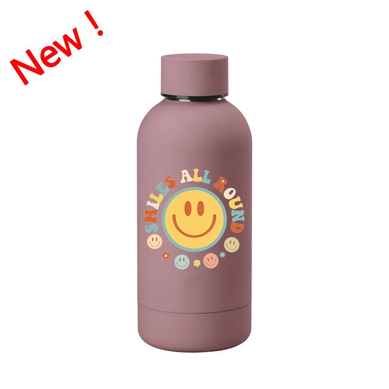 Cute Cartoon Star Stainless Steel Insulated Thermos Cup | Drinkware & Travel Mugs