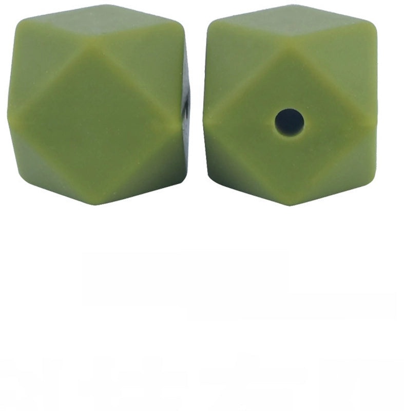 17mm Silicone Octagonal Beads for Pacifier Chains DIY Accessories | Baby & Mom Essentials