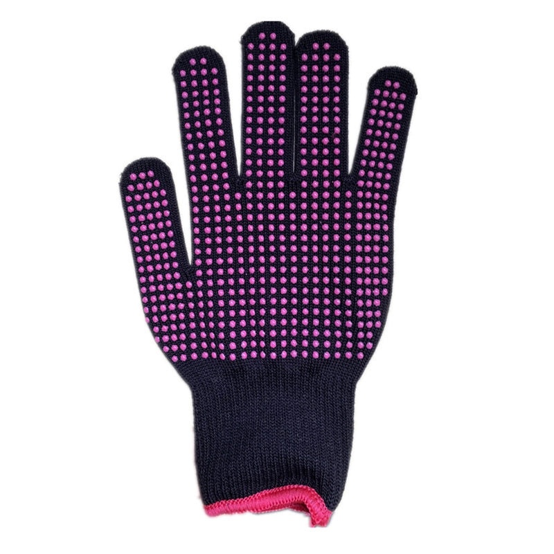 Heat Resistant Hairdressing Gloves with Silicone PVC Beads for Curling Iron and Straightening | Hair Styling Gloves