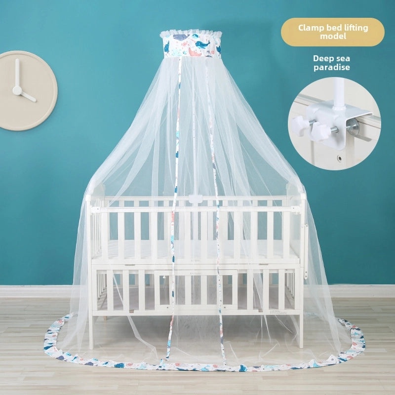 儿童床防蚊蚊帐带支架 新款宝宝婴儿防蚊罩通用夹扣设计 | 家居生活用品