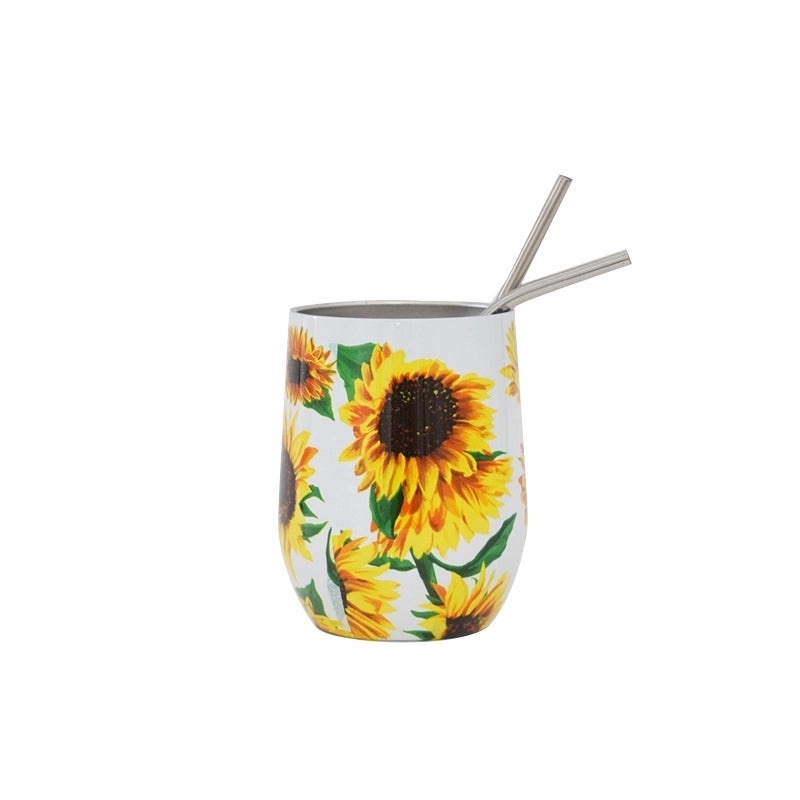 Cute Floral Cartoon Stainless Steel Water Bottle 500ml | Drinkware & Bottles