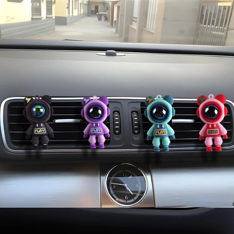 Cartoon Lightning Bear Car Air Outlet Aromatherapy Sheet, Car Perfume Vent Decoration|Car Accessories