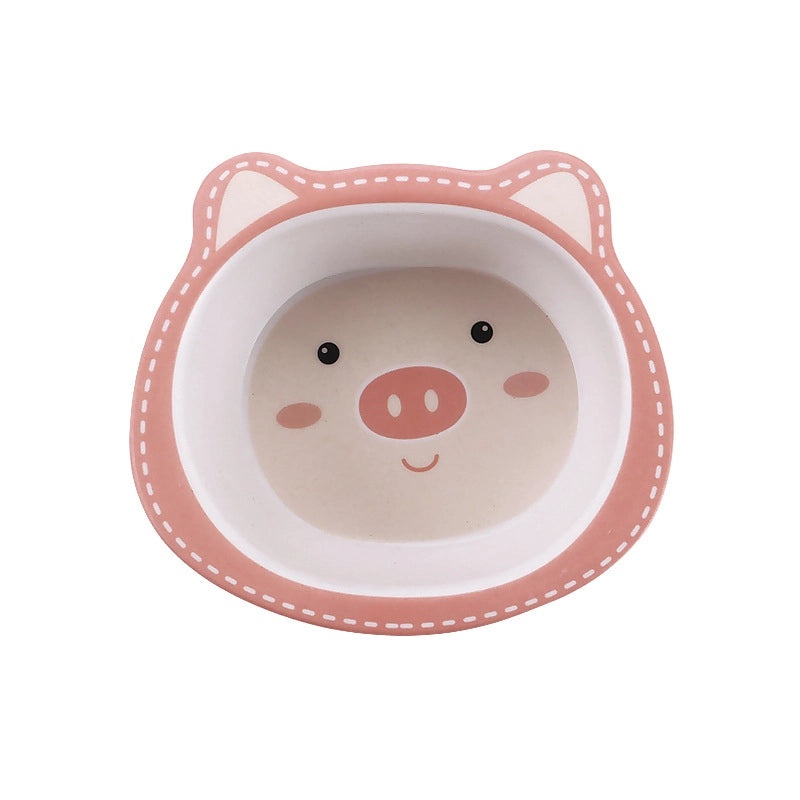 Adorable Cartoon Bamboo Fiber Kids Tableware Single Piece|Kitchen & Dining