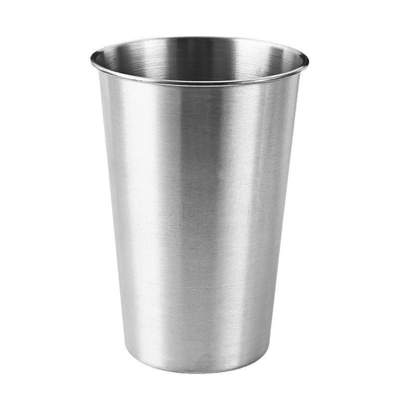 Industrial Style 304 Stainless Steel Beer Cup with Logo | Drinkware & Cups
