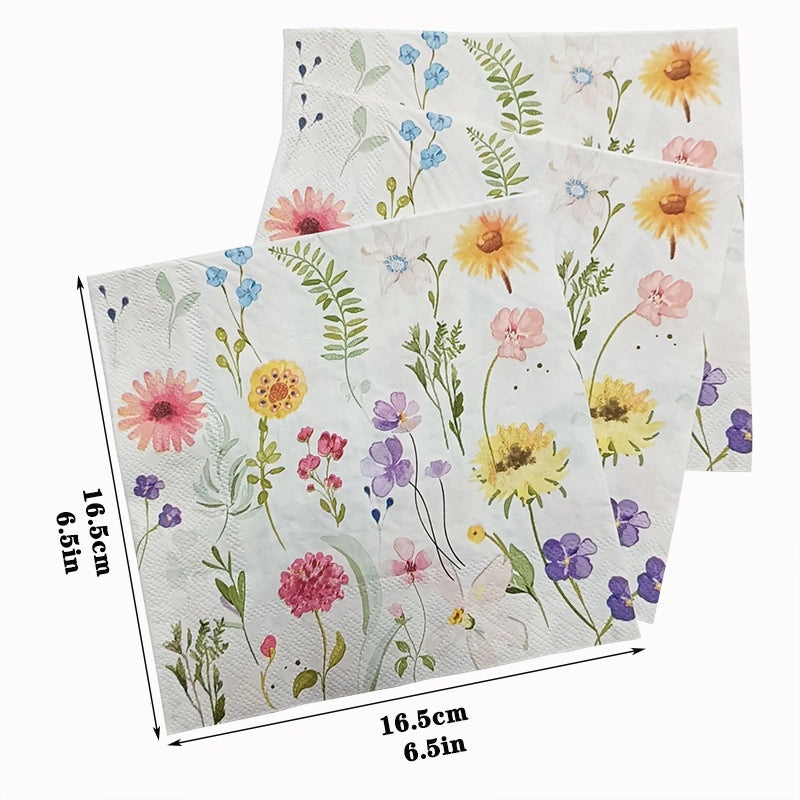 Rustic Printed Eco-friendly Wood Pulp Napkins|Home & Kitchen - Tableware & Serveware