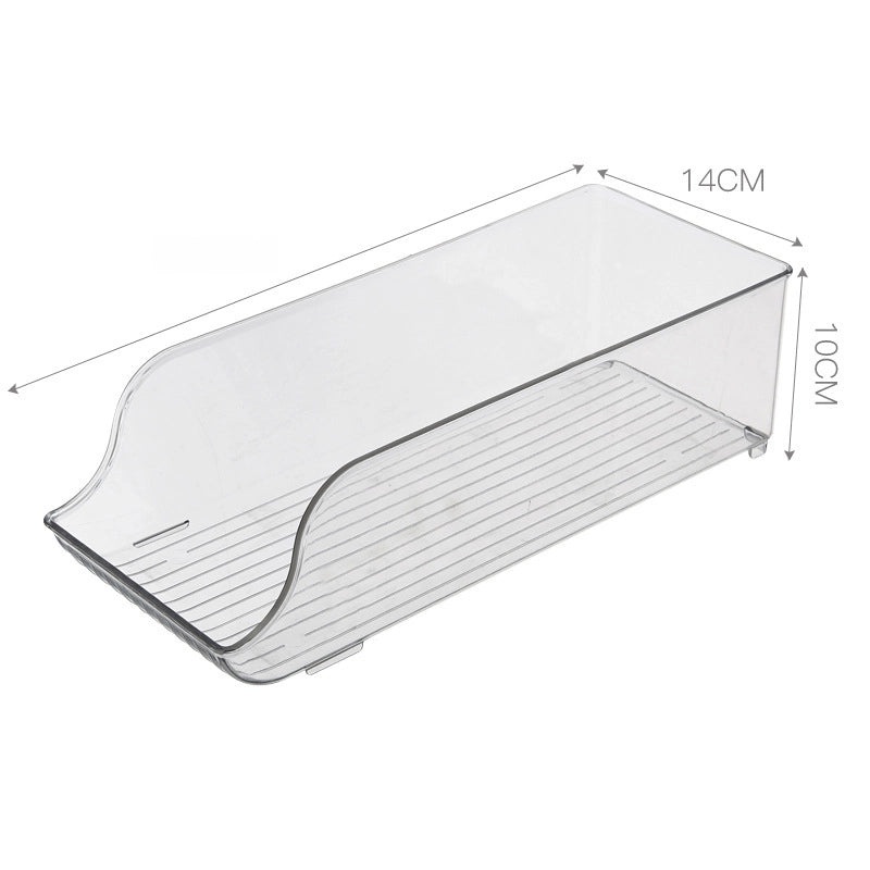 Transparent Double Layer PET Rolling Beverage Storage Organizer Box|Home & Kitchen Storage