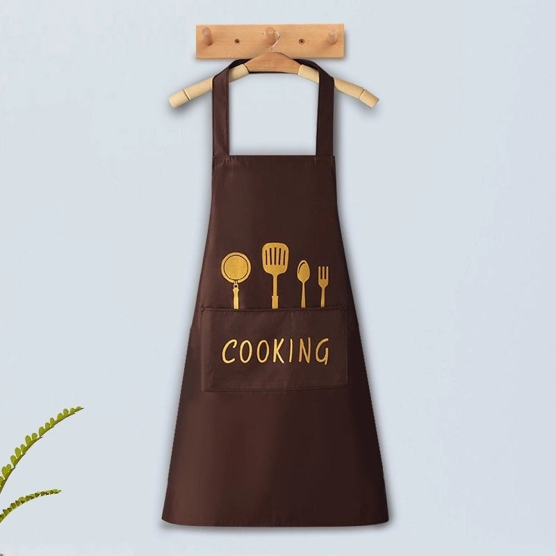 Classic Solid Color Polyester Apron for Everyday Use | Kitchen Accessories