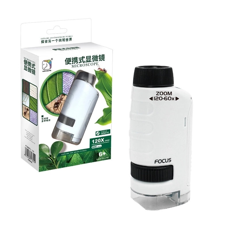 Portable Kids Microscope Science Experiment Kit for Students | Educational Toys & Learning Tools