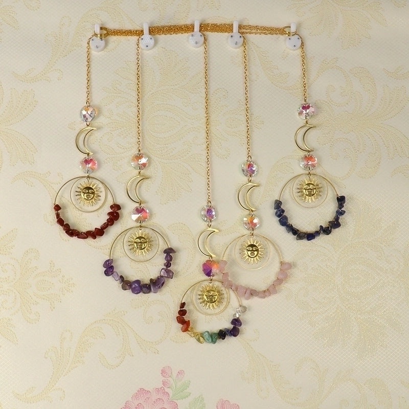 Sun and Moon Crystal Metal Pendant Stylish Jewelry Accessory | Necklaces & Pendants