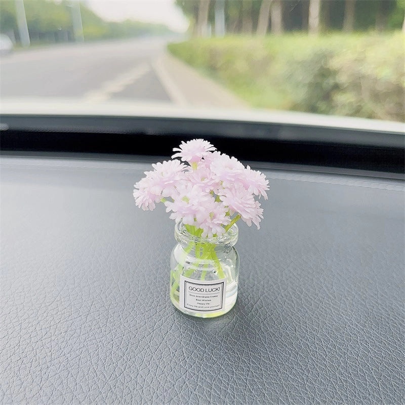 Elegant Minimalist Flower Glass Ornaments for Women|Home Decor Accessories