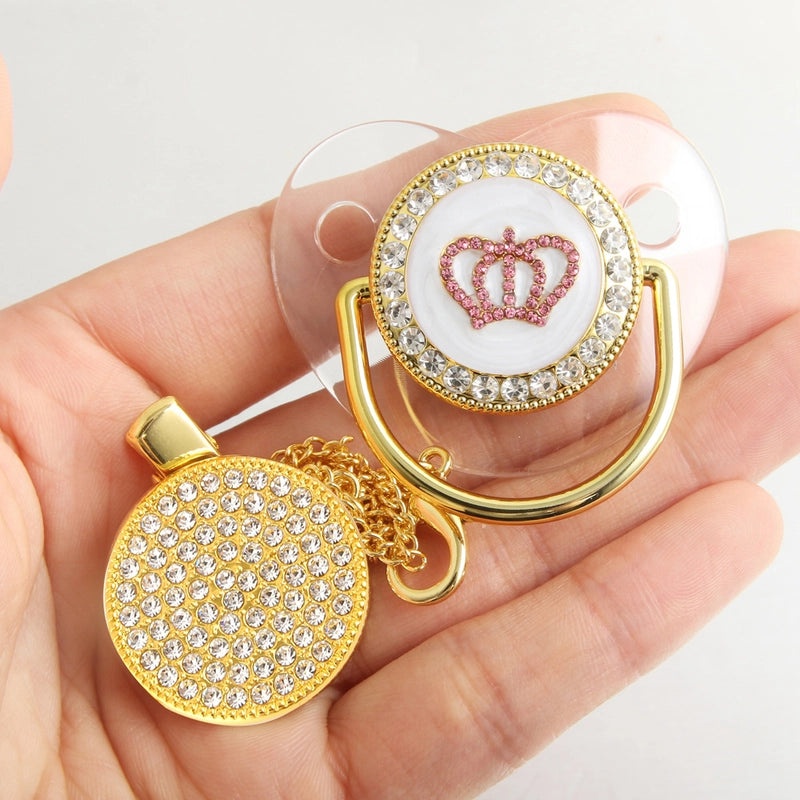 Adorable Double Heart Crown Silicone Baby Accessories|Baby Accessories & Jewelry