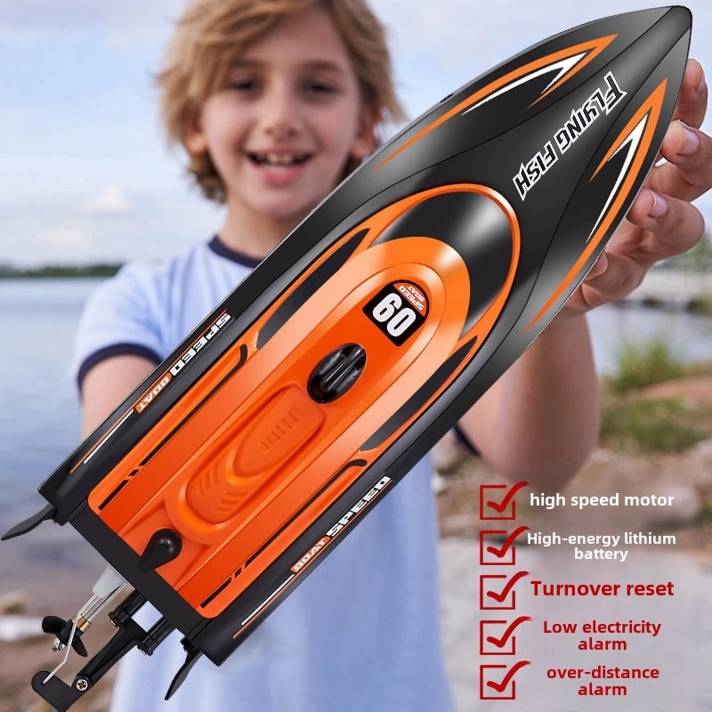 HJ812 2.4G Remote Control High-Speed Boat 25km/h Outdoor Racing Toy with Lights|Remote Control Toys