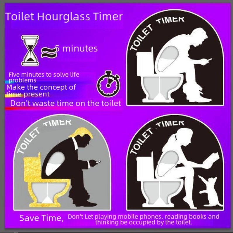 Five-Minute Toilet Timer Stress Relief Toy | Home & Kitchen Gadgets