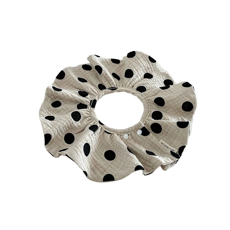 Minimalist Round Dot Solid Color Baby Burp Cloths Soft Gauze Fabric|Baby Accessories